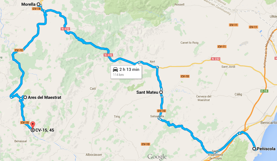 itinerario di 3 giorni a nord di valencia