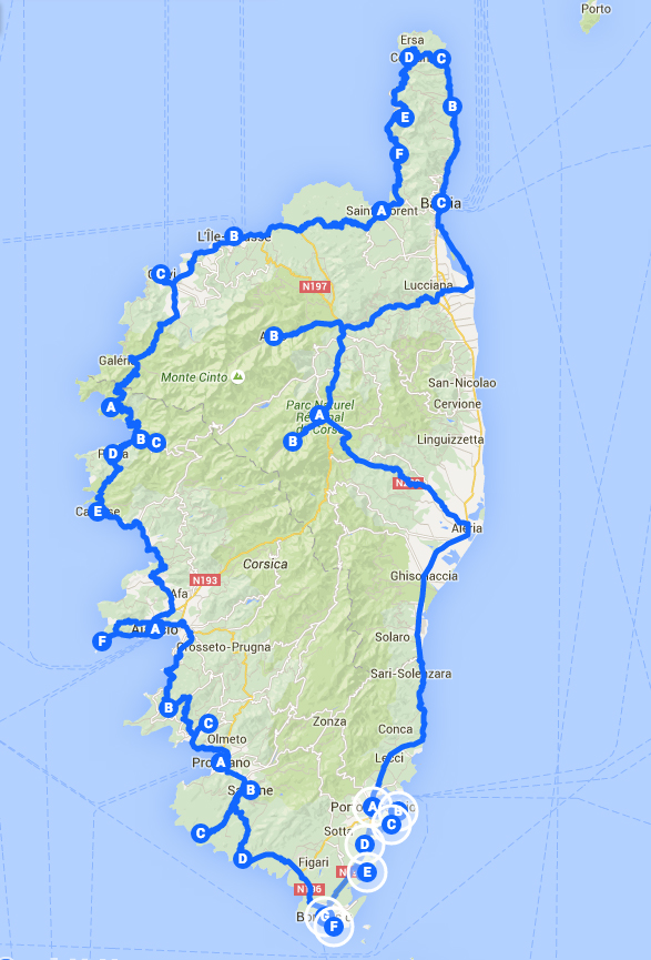 tour della corsica